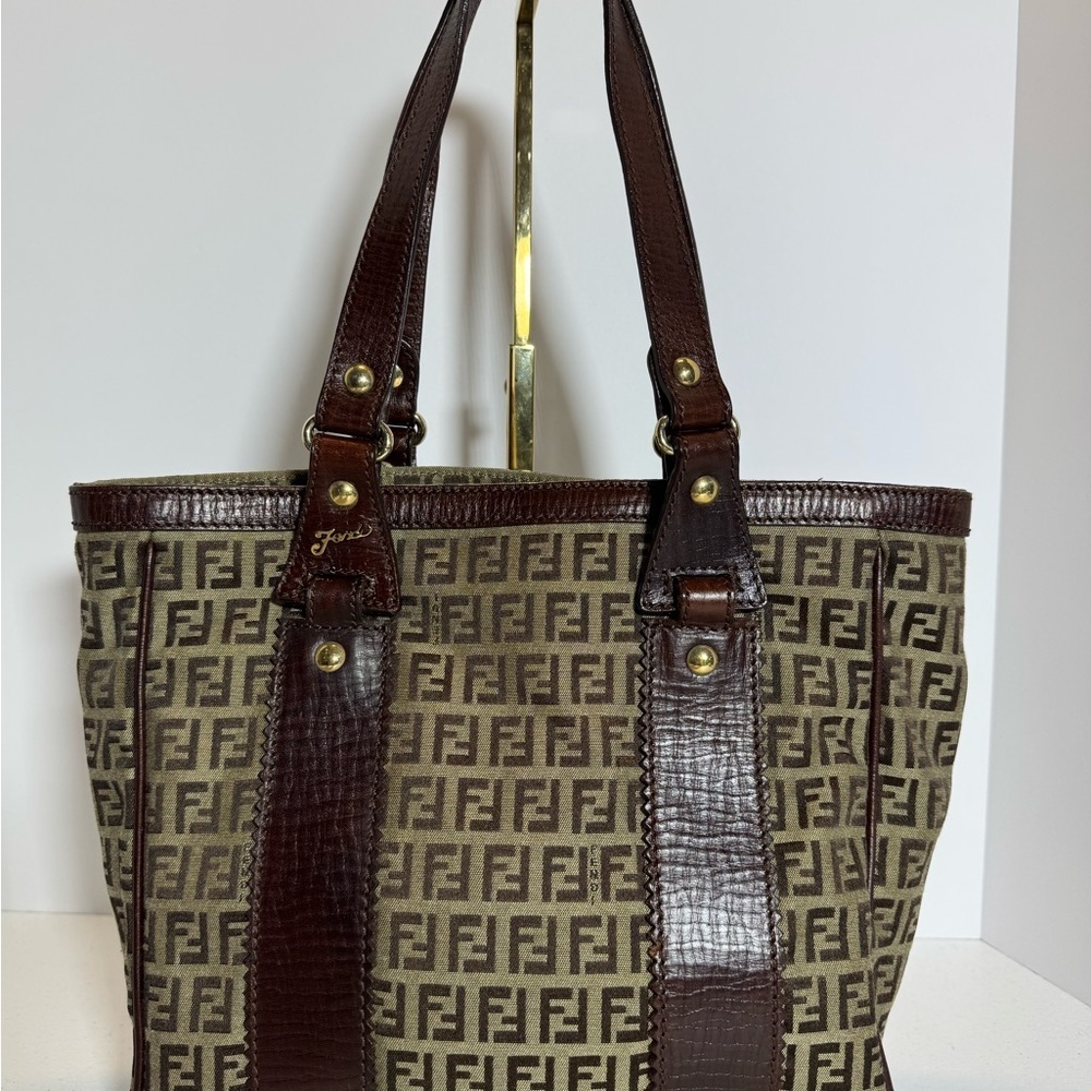 Fendi Brown Zucca Print Tote